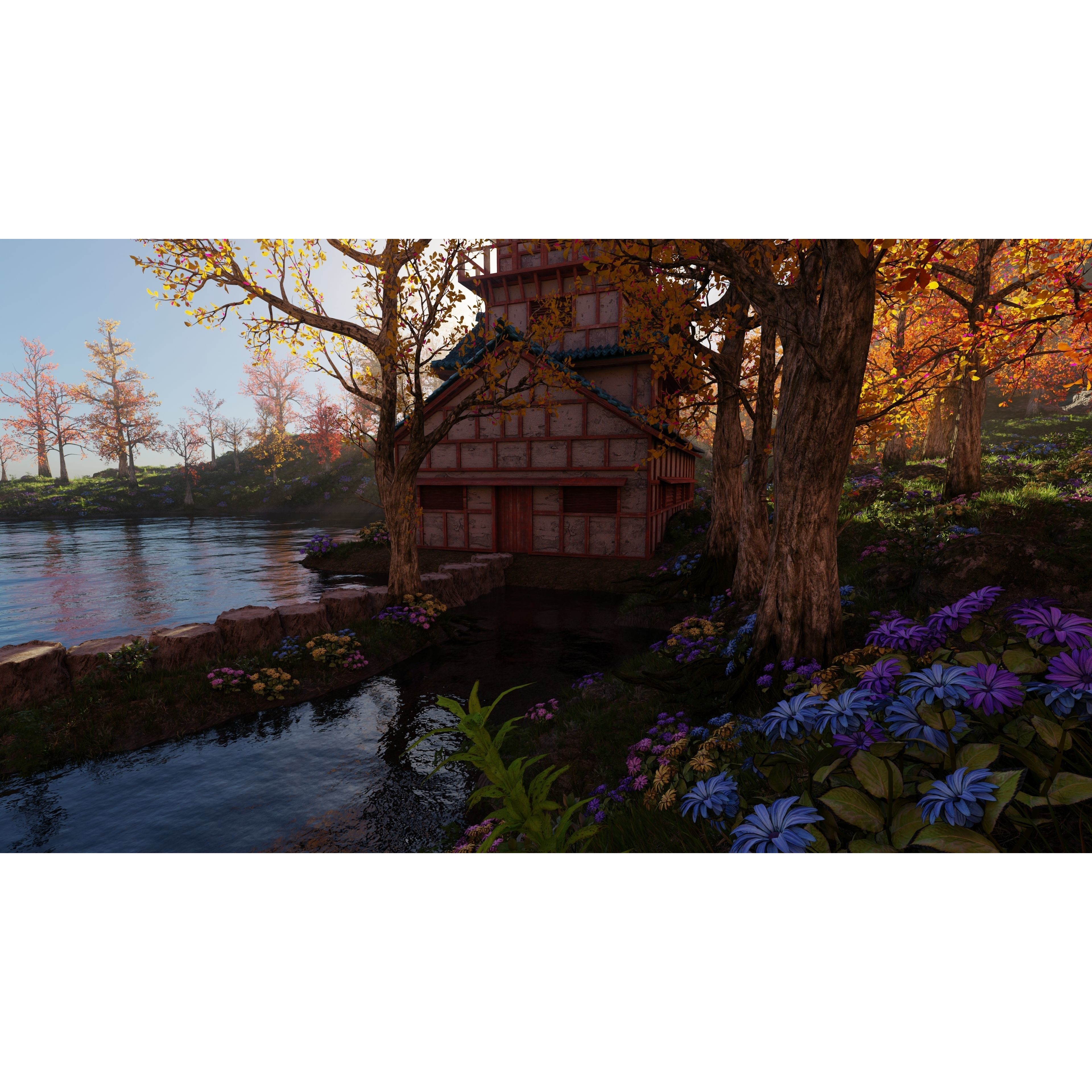 Japanese Scene - Game-Ready 3D Model - View 11