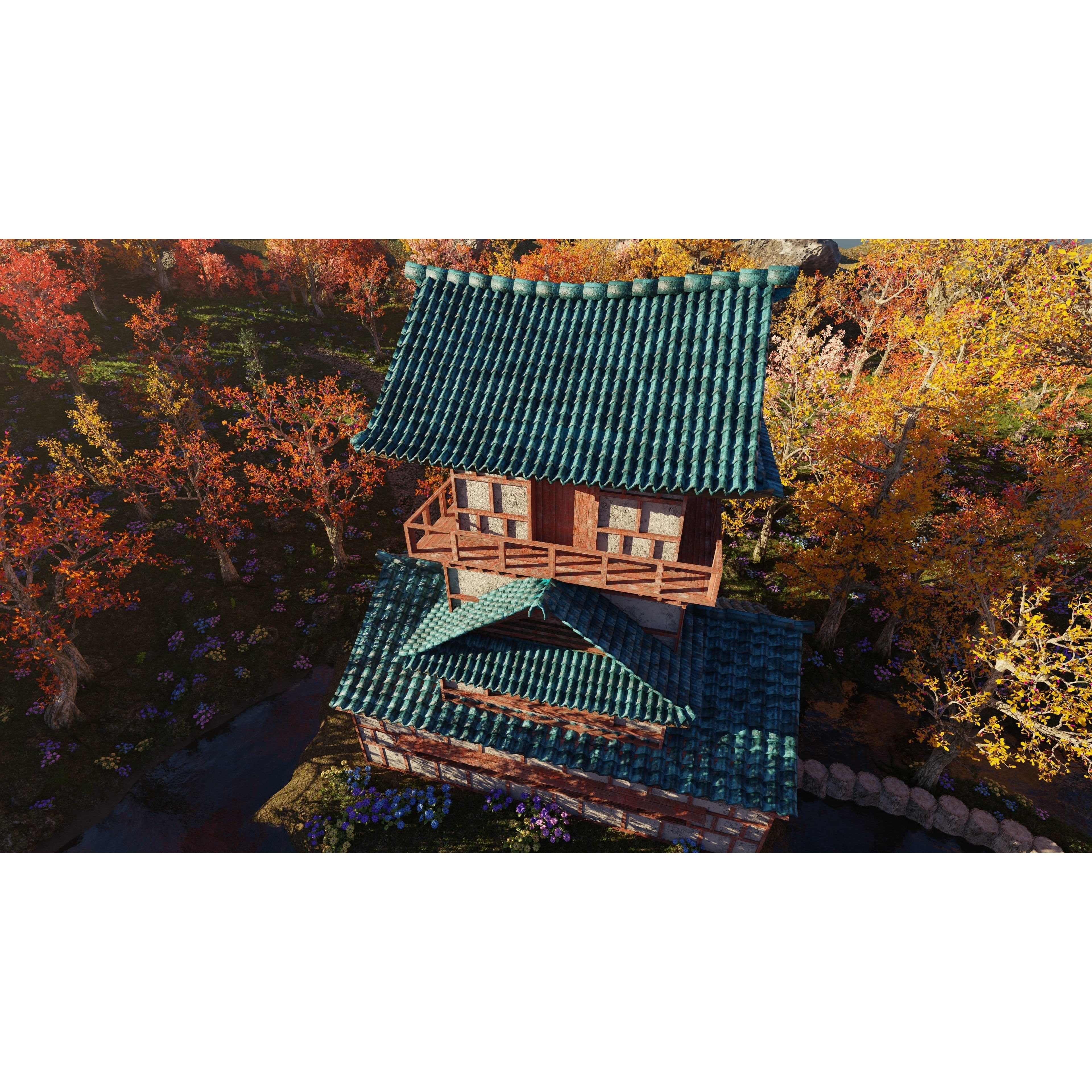 Japanese Scene - Game-Ready 3D Model - View 12