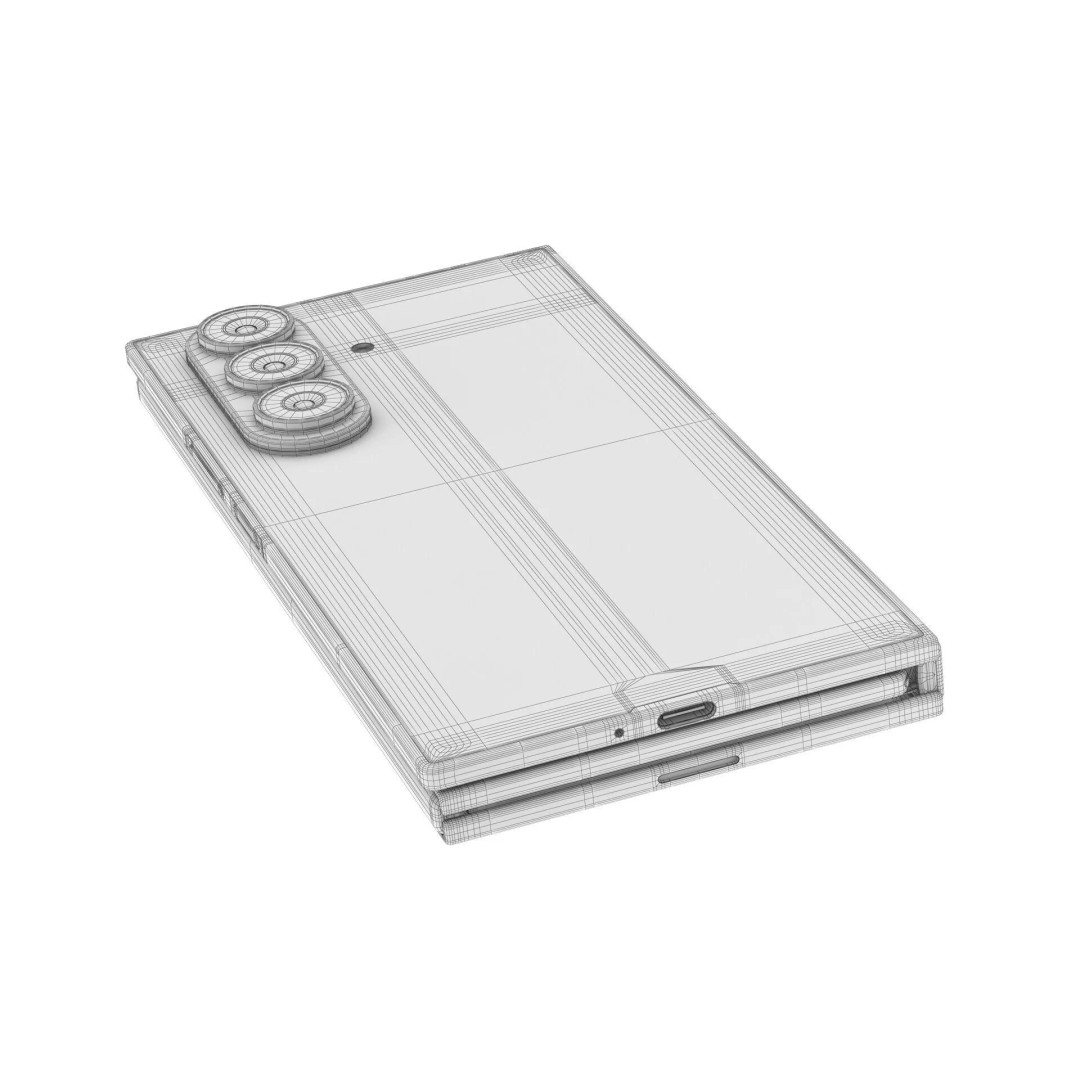 Samsung Galaxy Z TriFold 3D Model – High Poly Rigged Asset, Blender, FBX - View 29