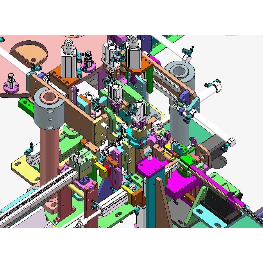 Fully Automatic Switch Assembly Machine 3D Model – Industrial Automation, CAD
