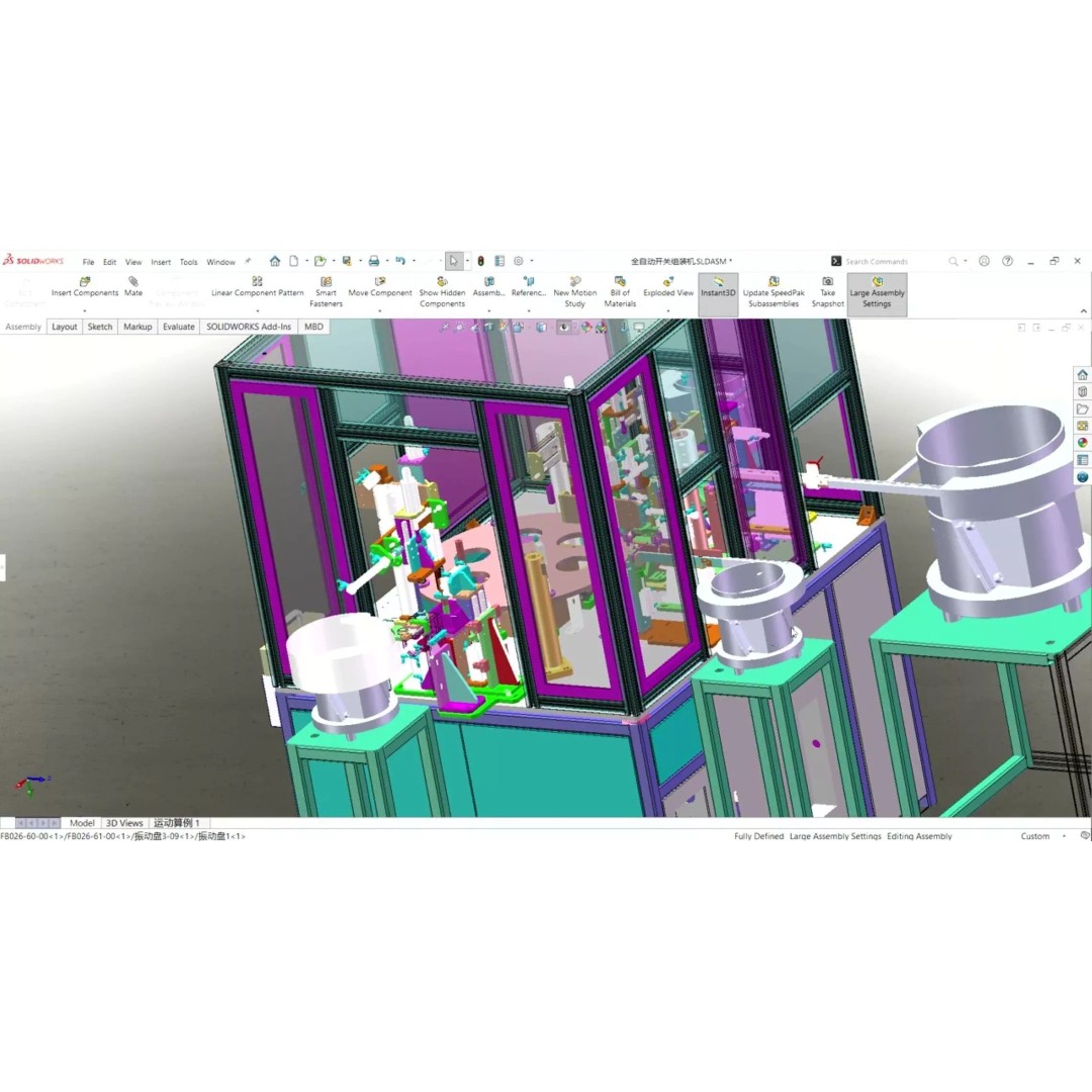 Fully Automatic Switch Assembly Machine 3D Model – Industrial Automation, CAD - View 15