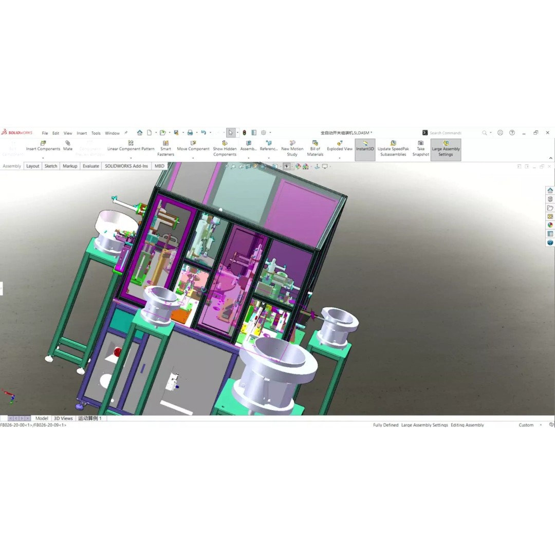 Fully Automatic Switch Assembly Machine 3D Model – Industrial Automation, CAD - View 24