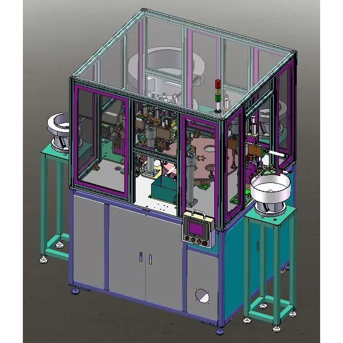 Fully Automatic Switch Assembly Machine 3D Model – Industrial Automation, CAD - View 3