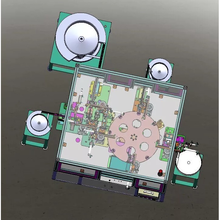 Fully Automatic Switch Assembly Machine 3D Model – Industrial Automation, CAD - View 4