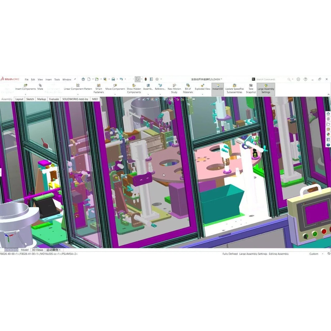 Fully Automatic Switch Assembly Machine 3D Model – Industrial Automation, CAD - View 7