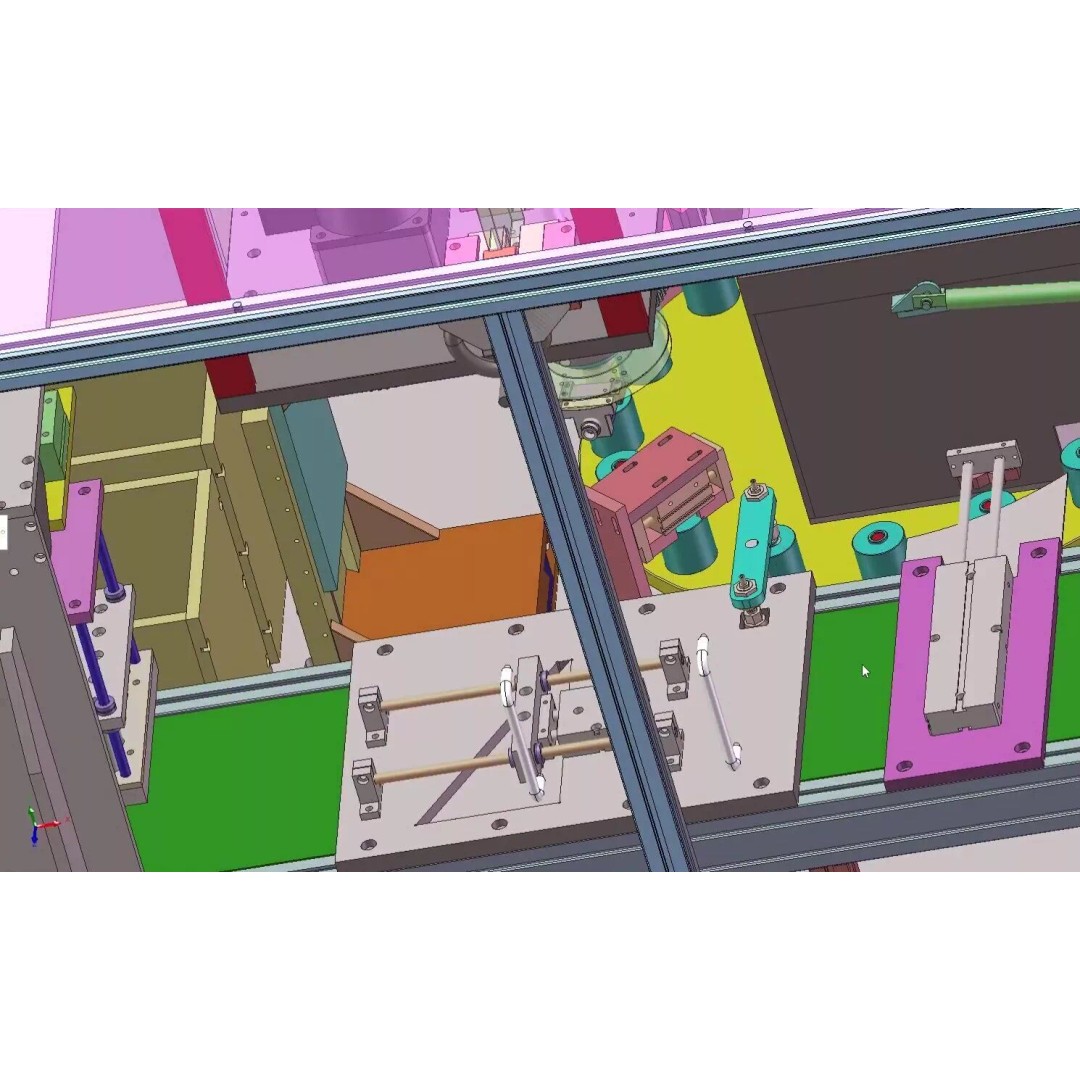 Automatic Battery Sleeve Heat Shrink Machine 3D Model – Industrial Automation CAD Asset - View 13