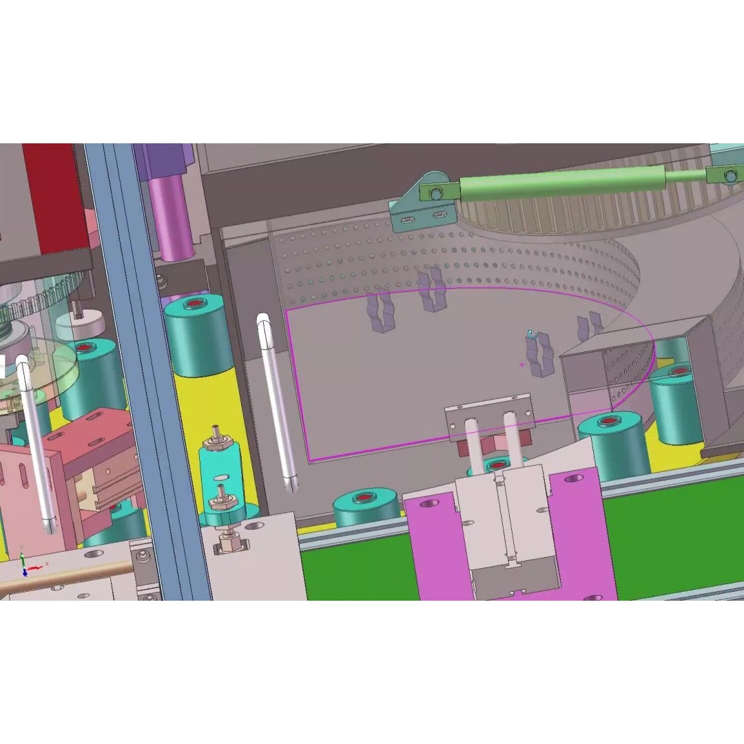 Automatic Battery Sleeve Heat Shrink Machine 3D Model – Industrial Automation CAD Asset - View 14
