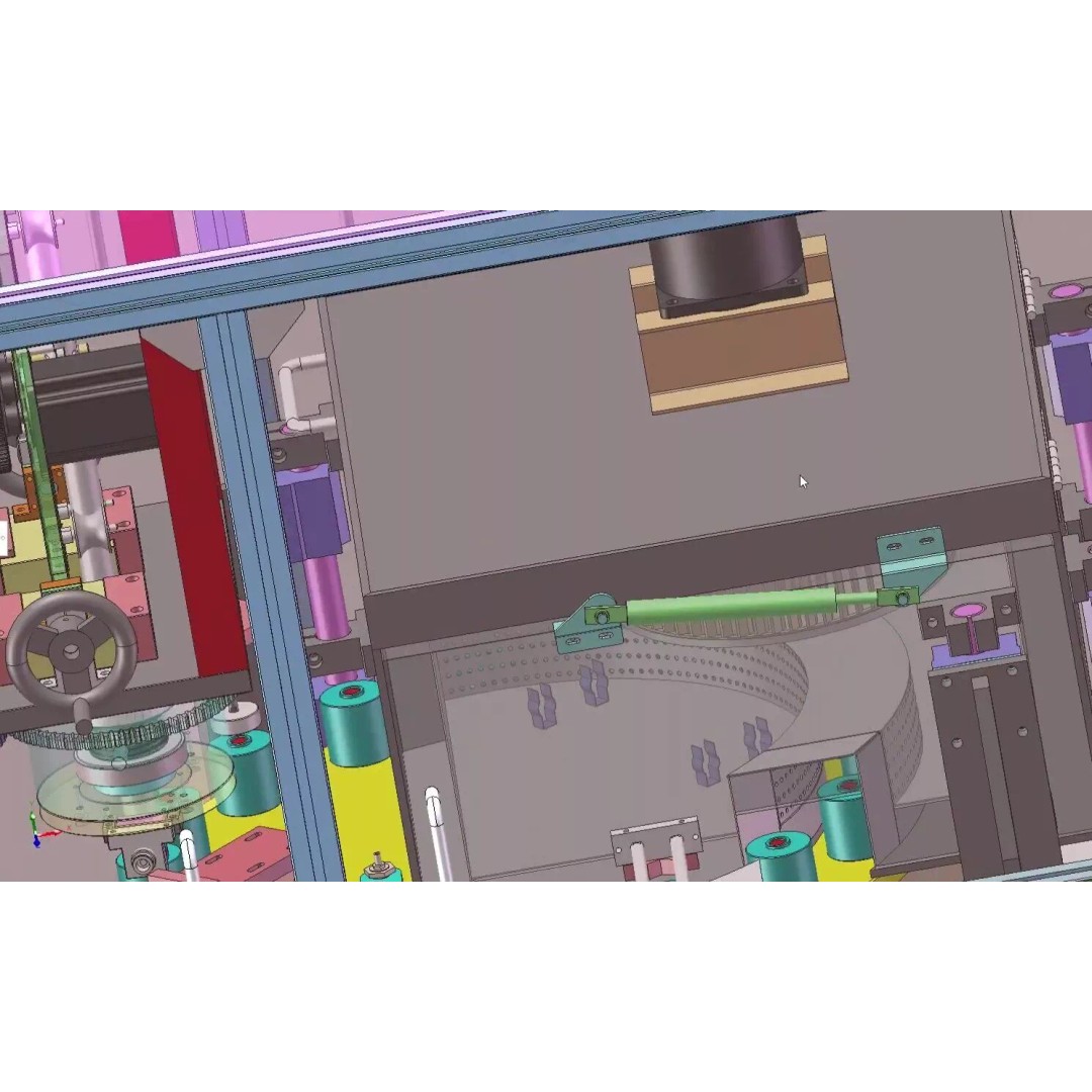 Automatic Battery Sleeve Heat Shrink Machine 3D Model – Industrial Automation CAD Asset - View 15