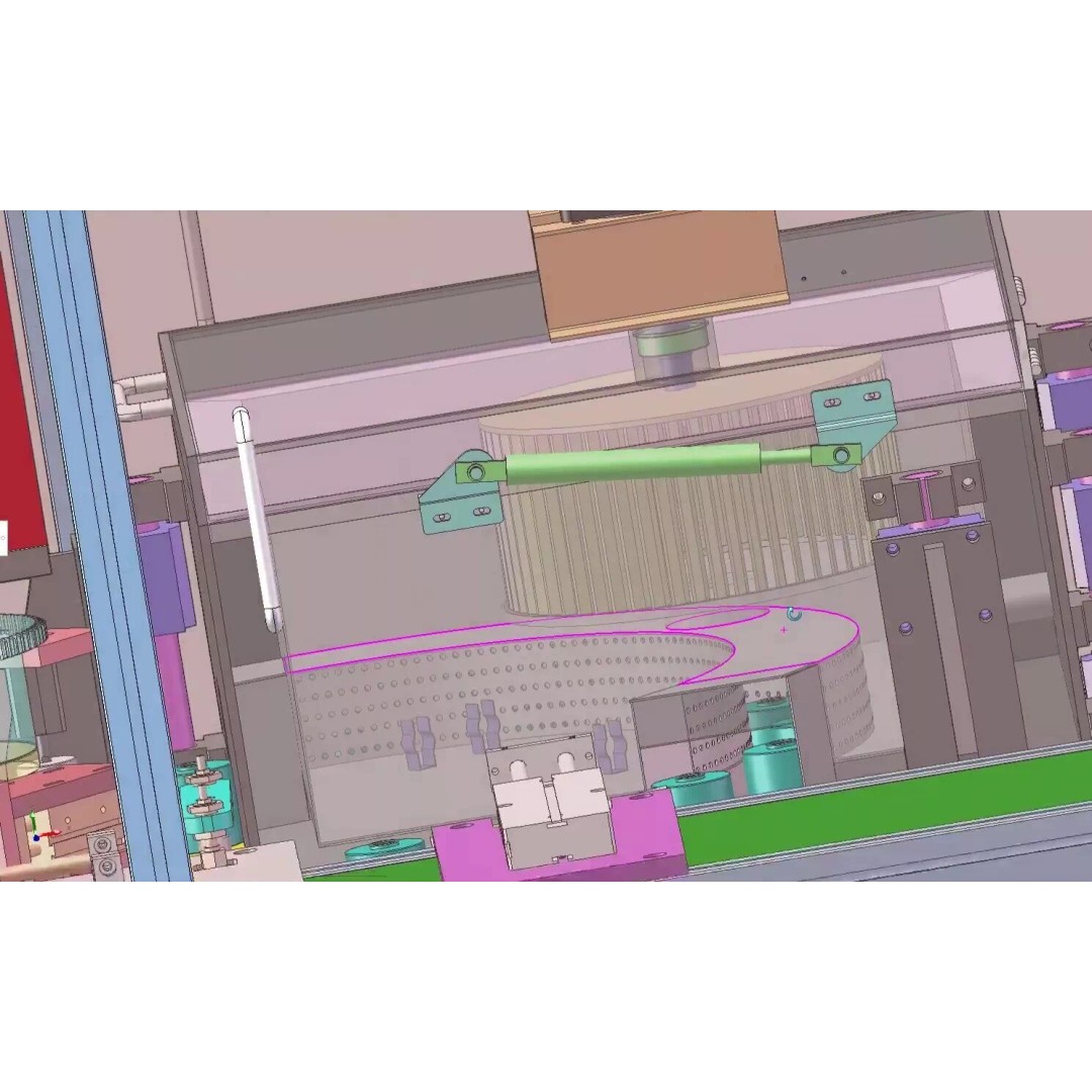 Automatic Battery Sleeve Heat Shrink Machine 3D Model – Industrial Automation CAD Asset - View 16