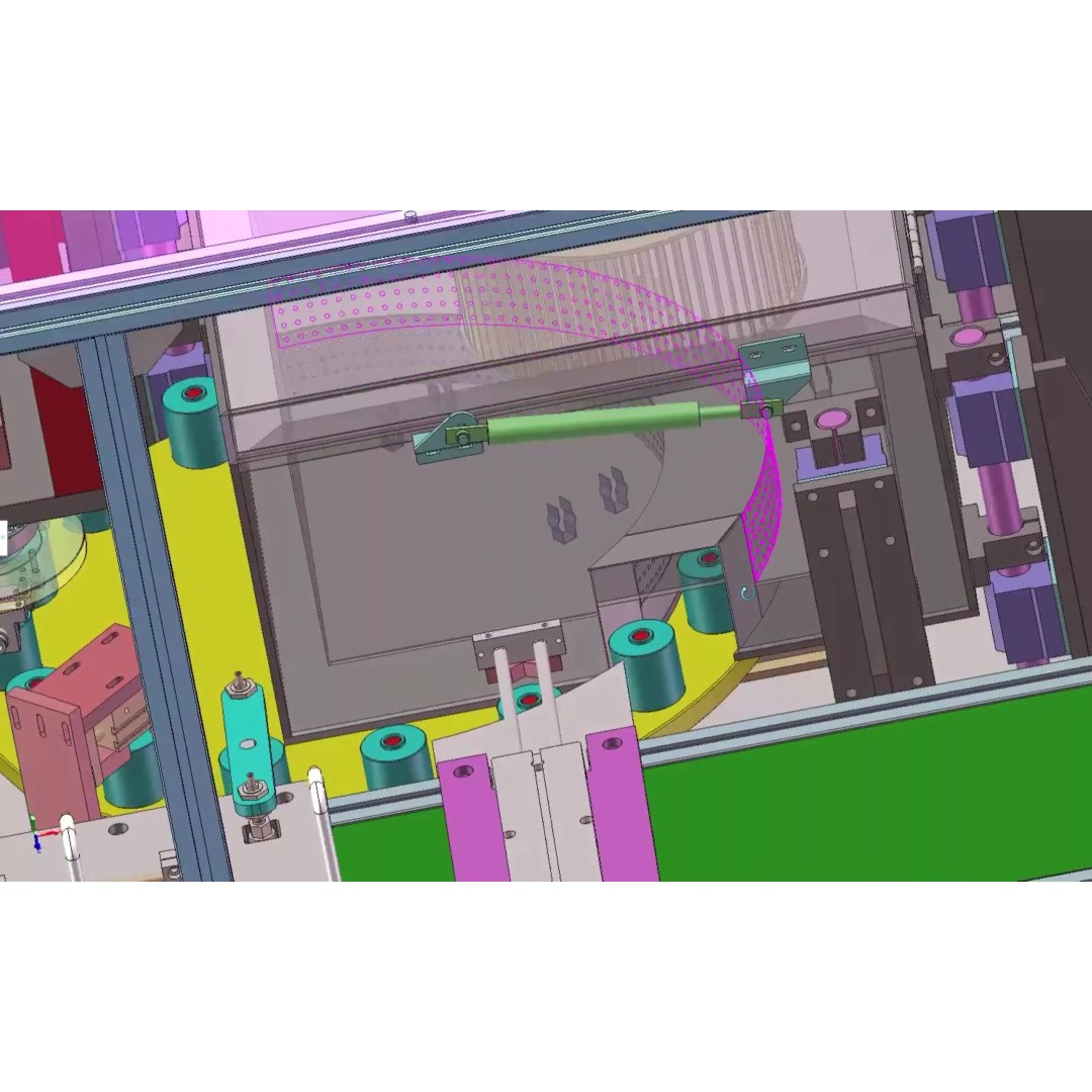 Automatic Battery Sleeve Heat Shrink Machine 3D Model – Industrial Automation CAD Asset - View 17