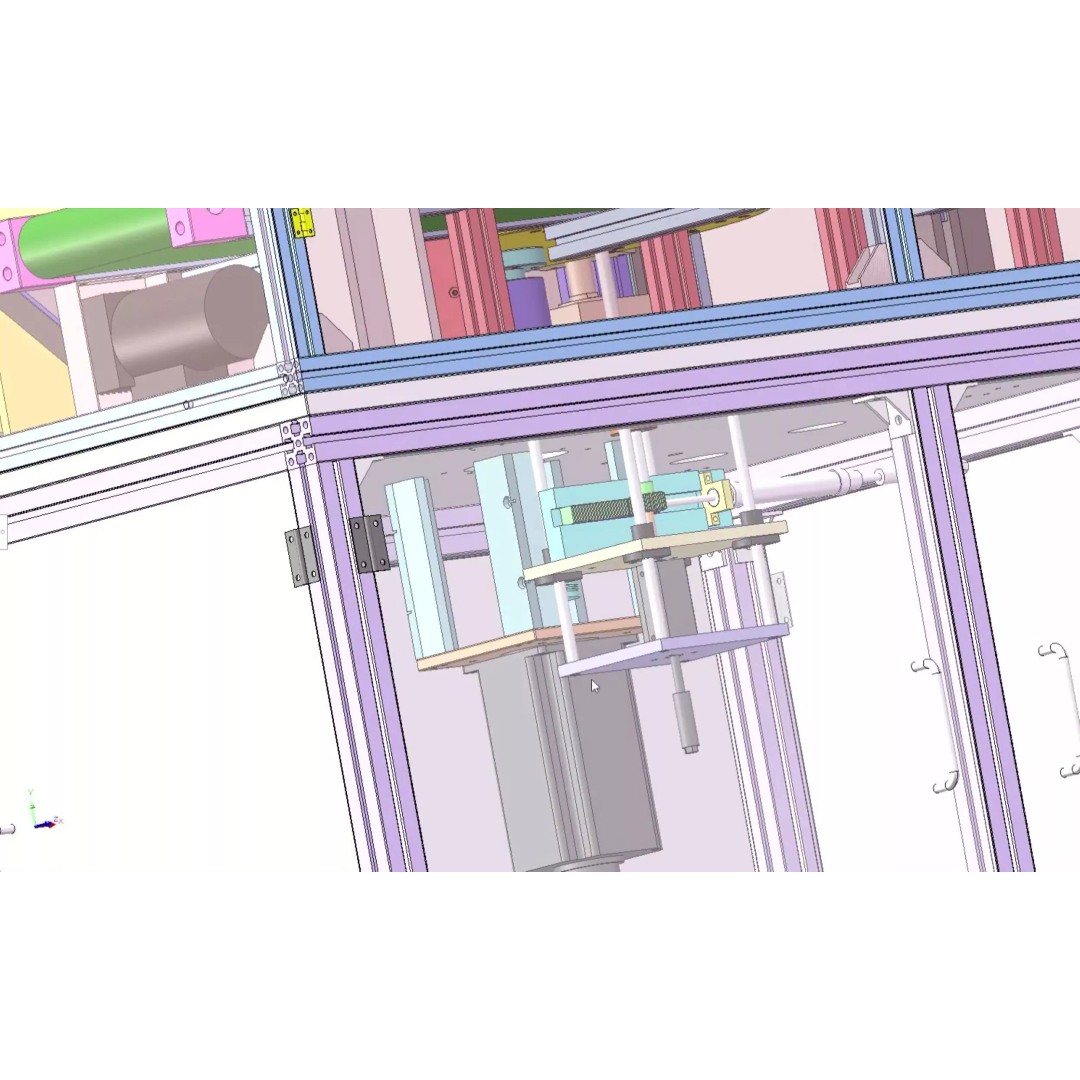 Automatic Battery Sleeve Heat Shrink Machine 3D Model – Industrial Automation CAD Asset - View 20