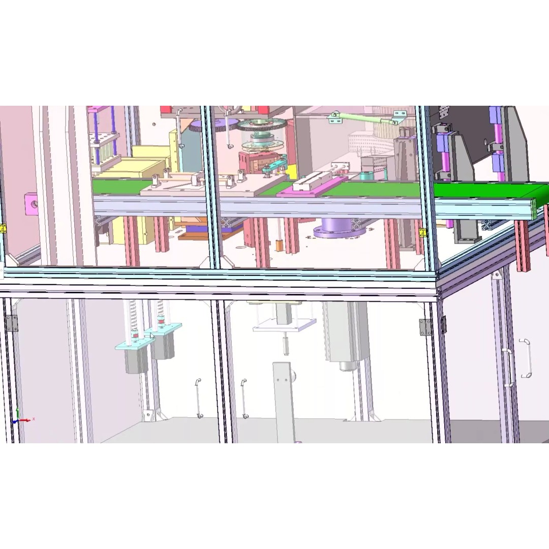 Automatic Battery Sleeve Heat Shrink Machine 3D Model – Industrial Automation CAD Asset - View 21