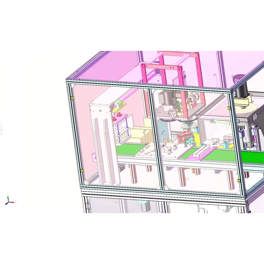 Automatic Battery Sleeve Heat Shrink Machine 3D Model – Industrial Automation CAD Asset - View 22