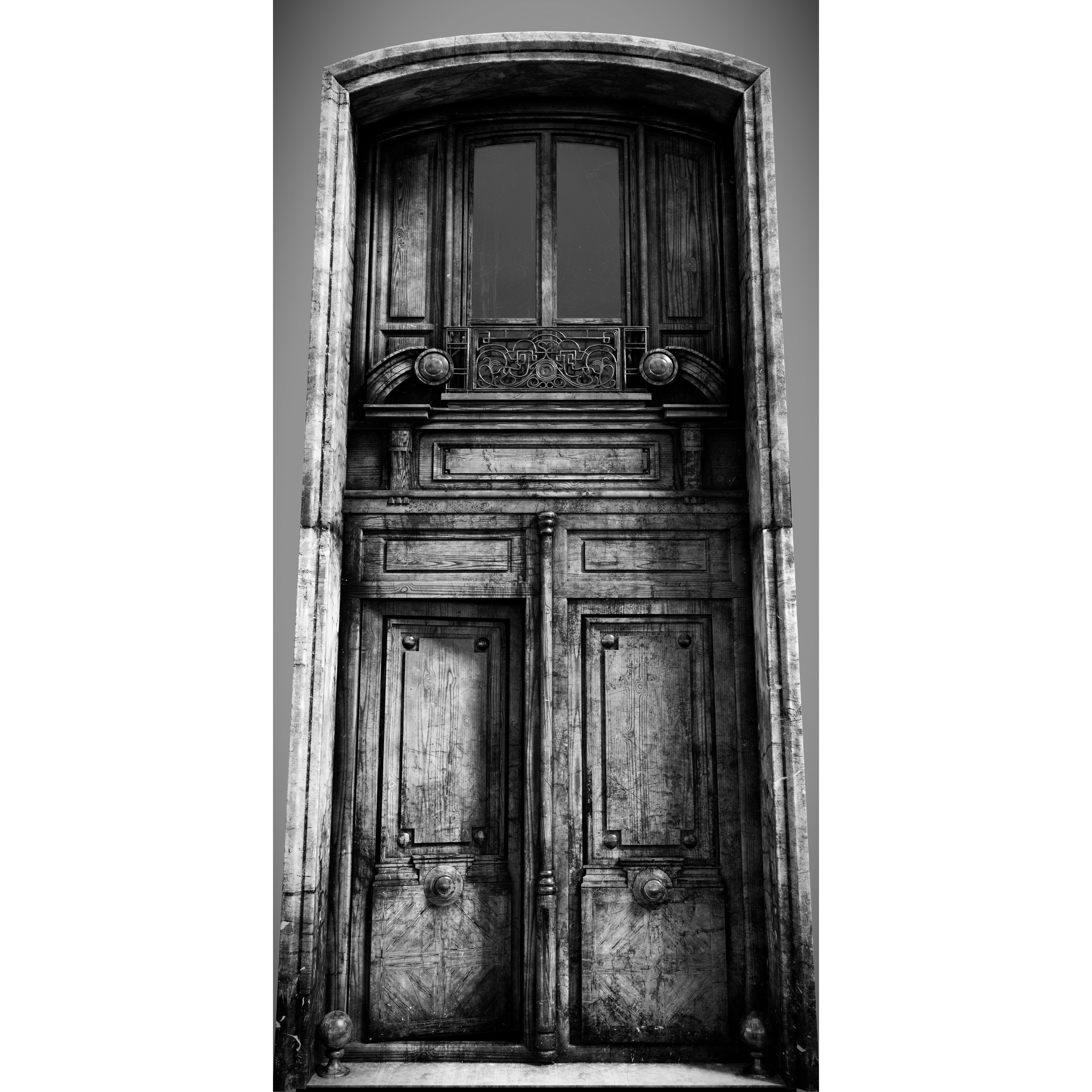 Parisian Old Building - Low-Poly Game-Ready 3D Model - View 8