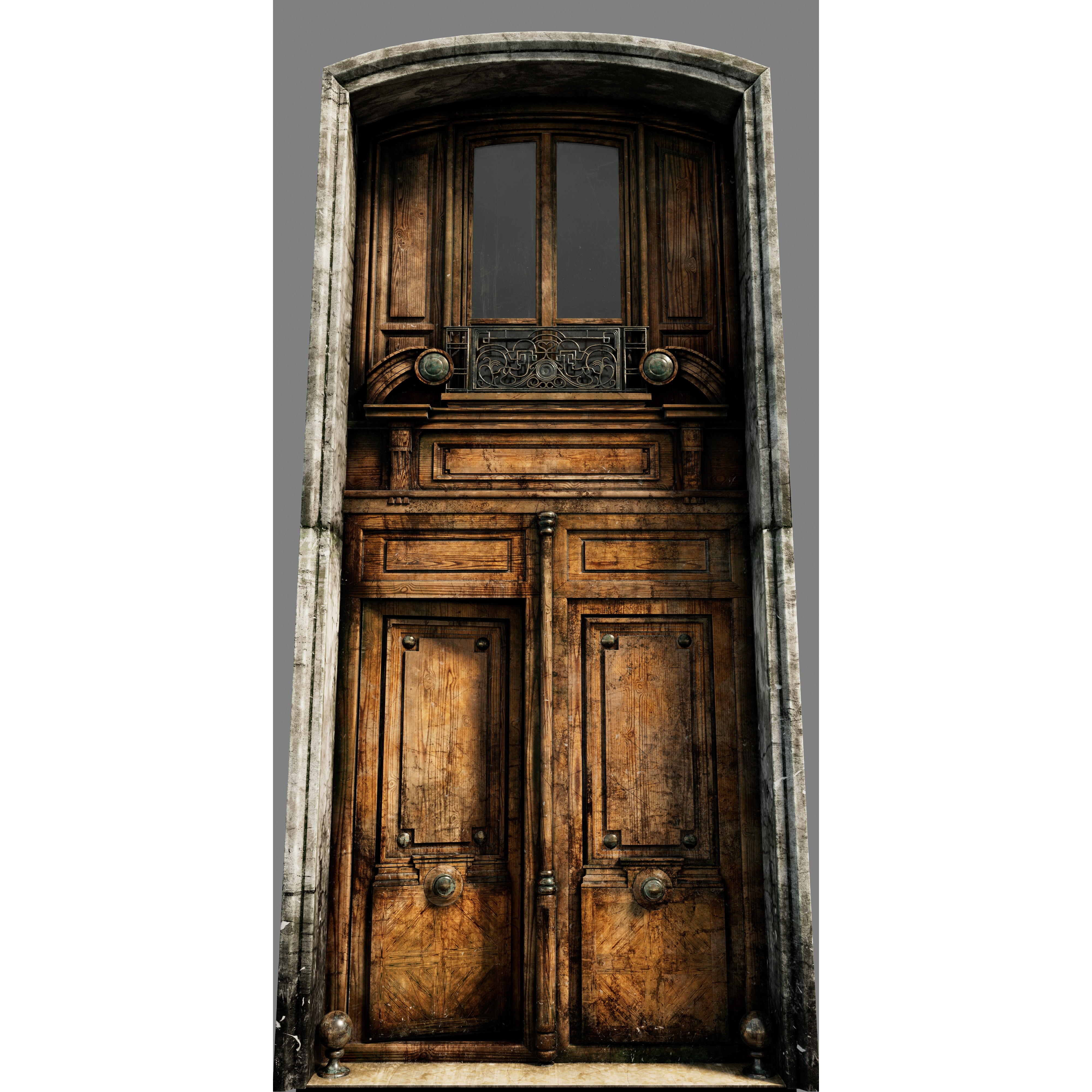 Parisian Old Building - Low-Poly Game-Ready 3D Model - View 9