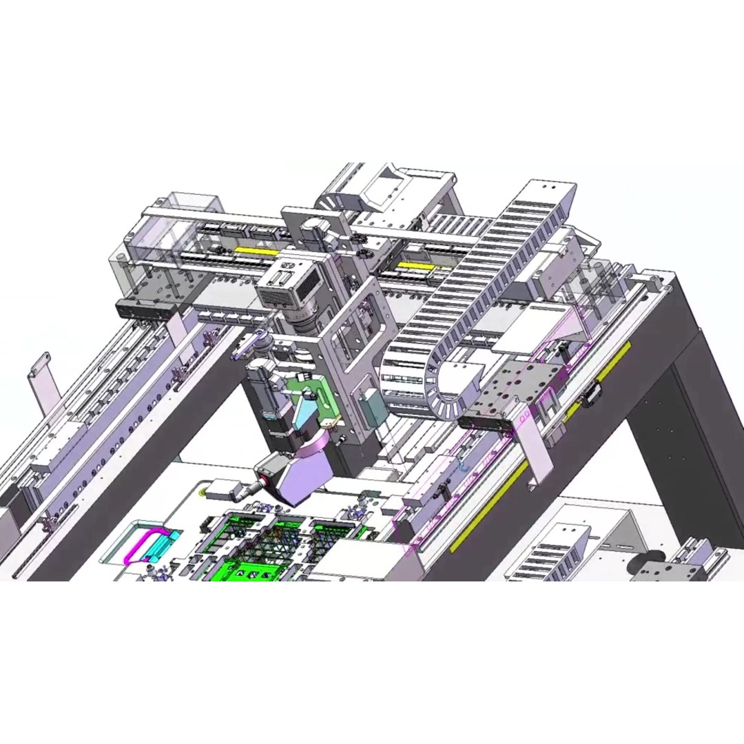Notebook C-Panel Case Testing Machine 3D Model – Precision Inspection Automation, FBX