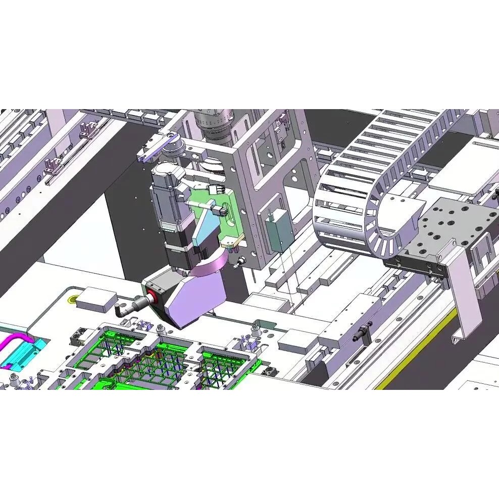 Notebook C-Panel Case Testing Machine 3D Model – Precision Inspection Automation, FBX - View 10
