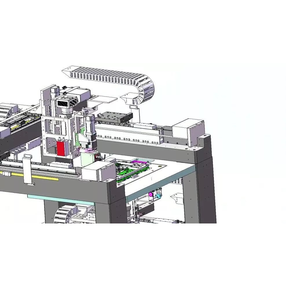 Notebook C-Panel Case Testing Machine 3D Model – Precision Inspection Automation, FBX - View 16