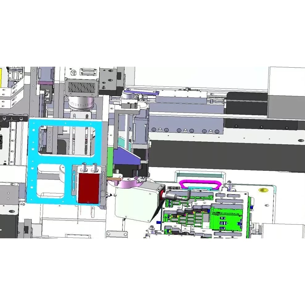 Notebook C-Panel Case Testing Machine 3D Model – Precision Inspection Automation, FBX - View 17