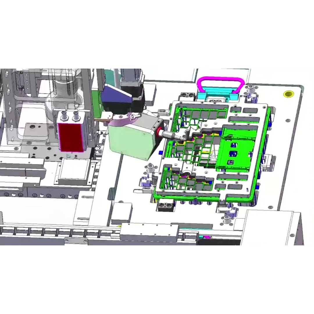 Notebook C-Panel Case Testing Machine 3D Model – Precision Inspection Automation, FBX - View 21