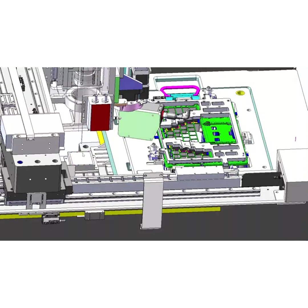 Notebook C-Panel Case Testing Machine 3D Model – Precision Inspection Automation, FBX - View 22