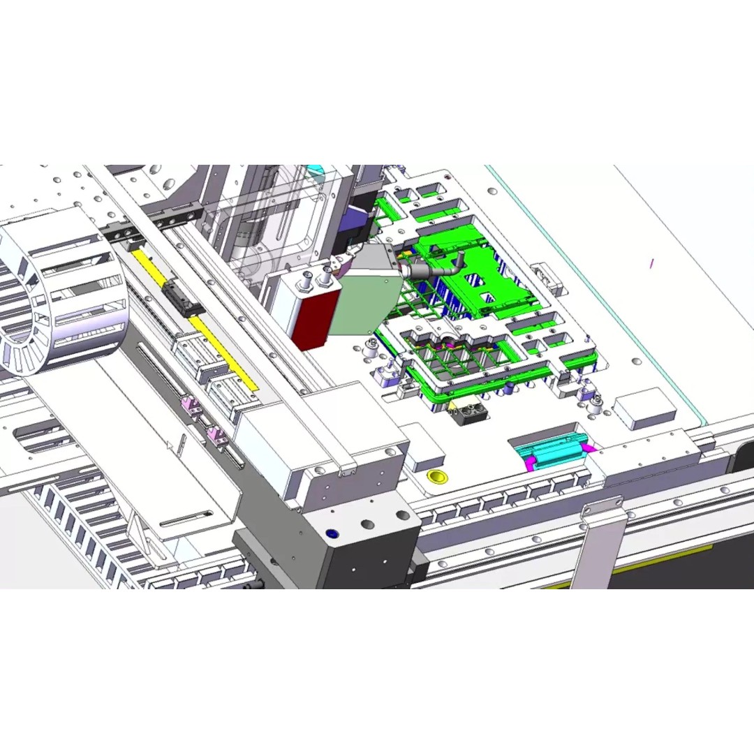 Notebook C-Panel Case Testing Machine 3D Model – Precision Inspection Automation, FBX - View 23