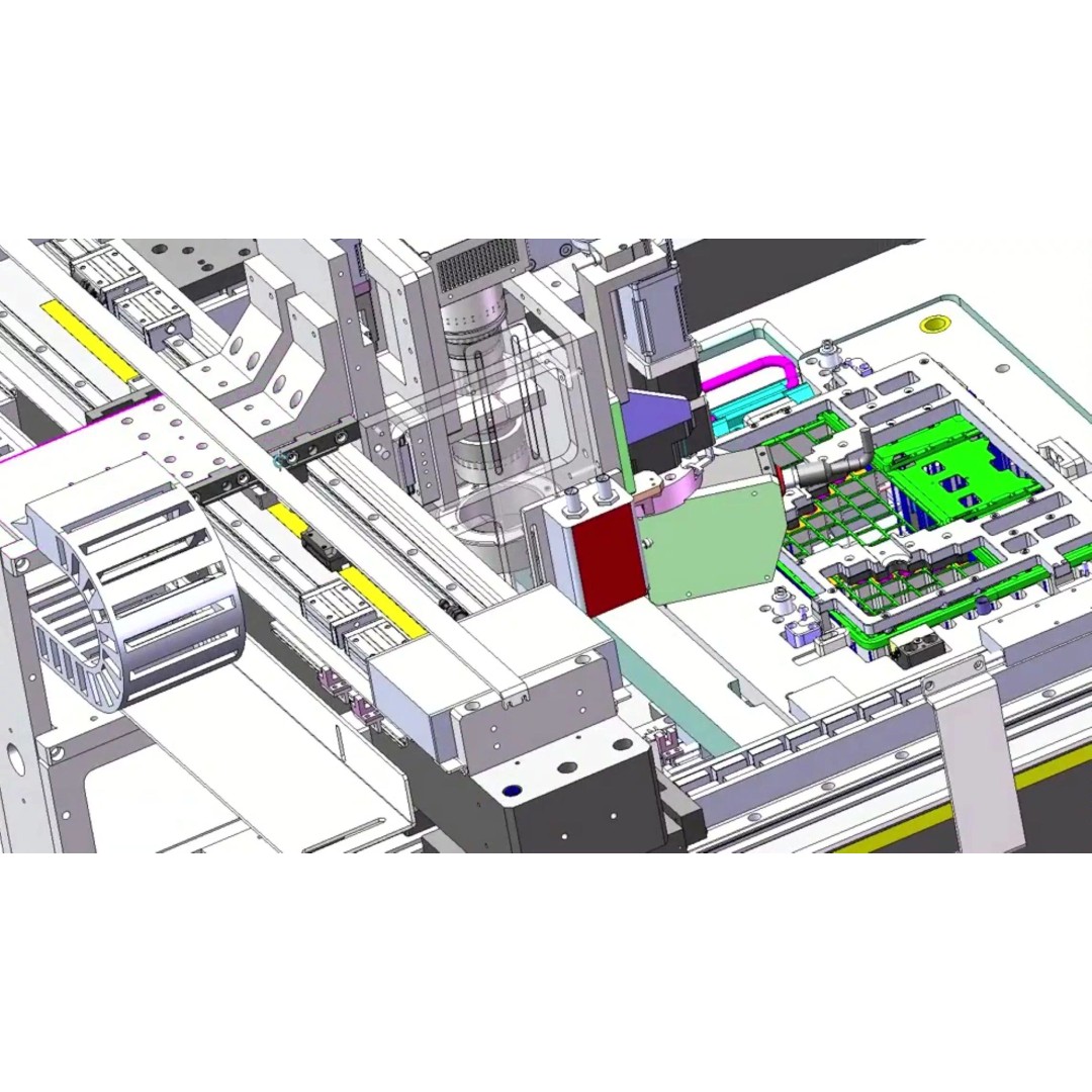 Notebook C-Panel Case Testing Machine 3D Model – Precision Inspection Automation, FBX - View 24