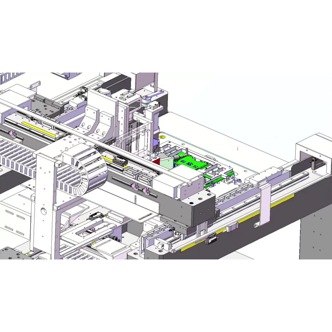 Notebook C-Panel Case Testing Machine 3D Model – Precision Inspection Automation, FBX - View 25