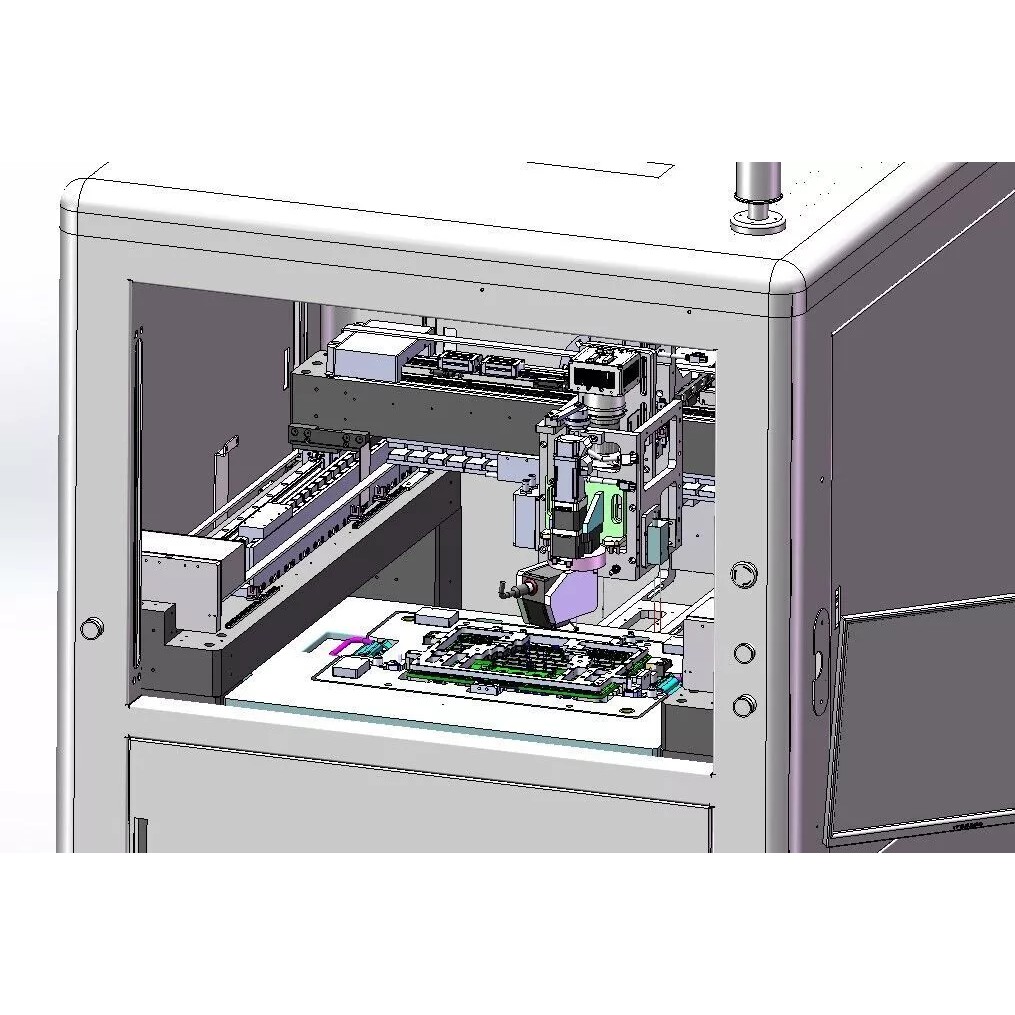 Notebook C-Panel Case Testing Machine 3D Model – Precision Inspection Automation, FBX - View 4