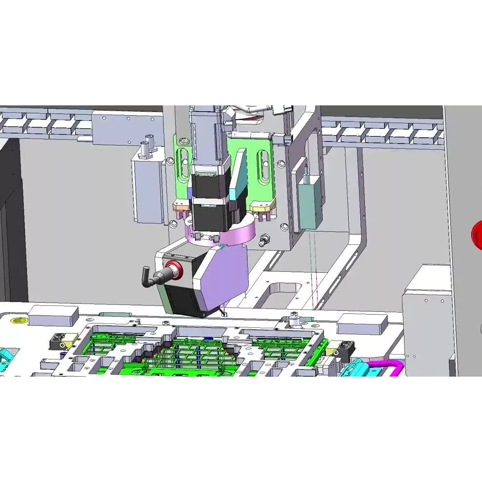 Notebook C-Panel Case Testing Machine 3D Model – Precision Inspection Automation, FBX - View 5