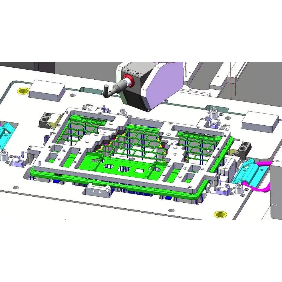 Notebook C-Panel Case Testing Machine 3D Model – Precision Inspection Automation, FBX - View 6
