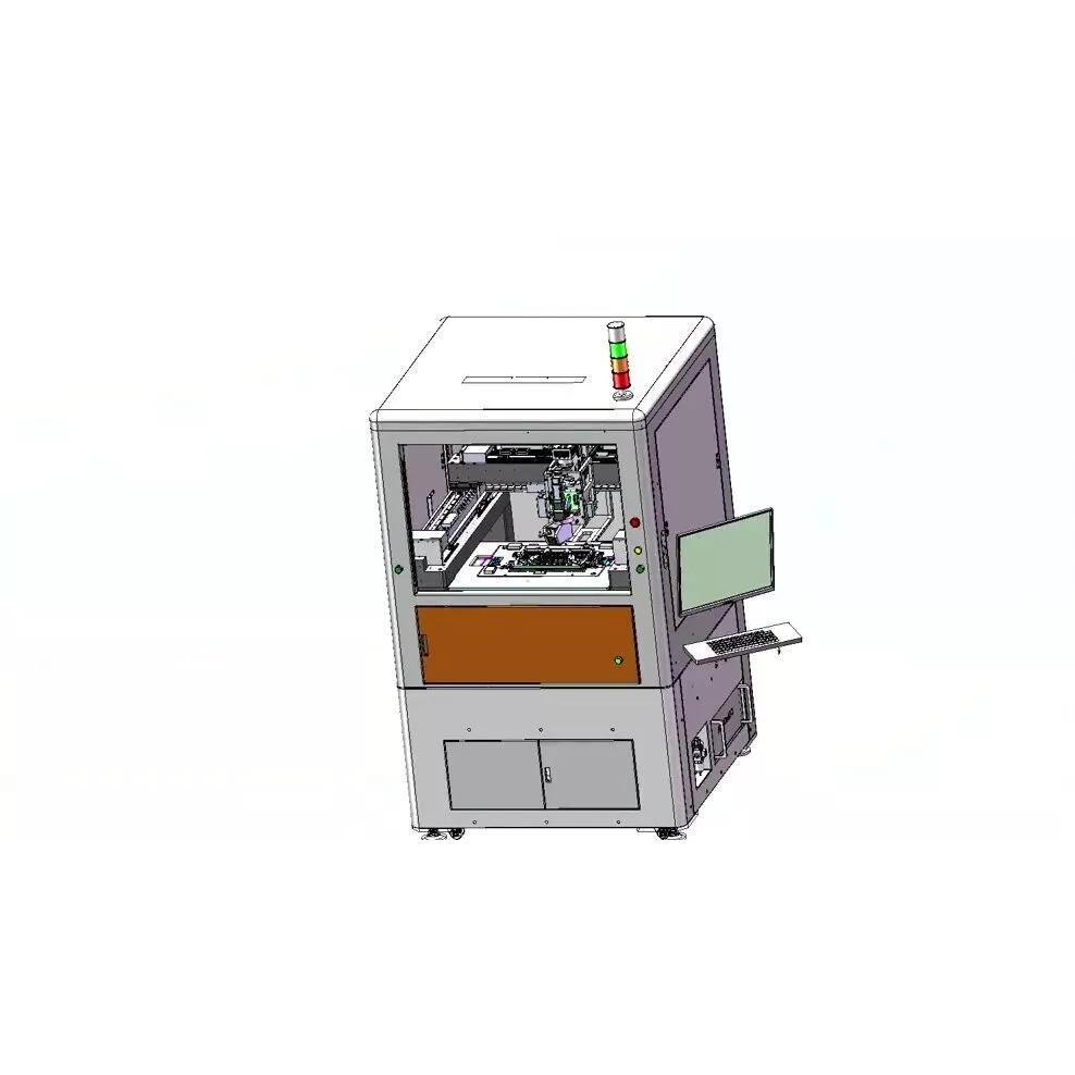 Notebook C-Panel Case Testing Machine 3D Model – Precision Inspection Automation, FBX - View 8