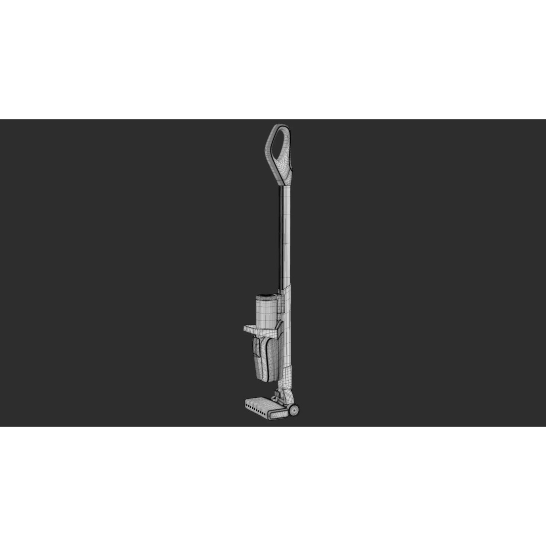Modern Vacuum Cleaner 3D Model – Low Poly PBR Game Asset, Blender & FBX - View 24
