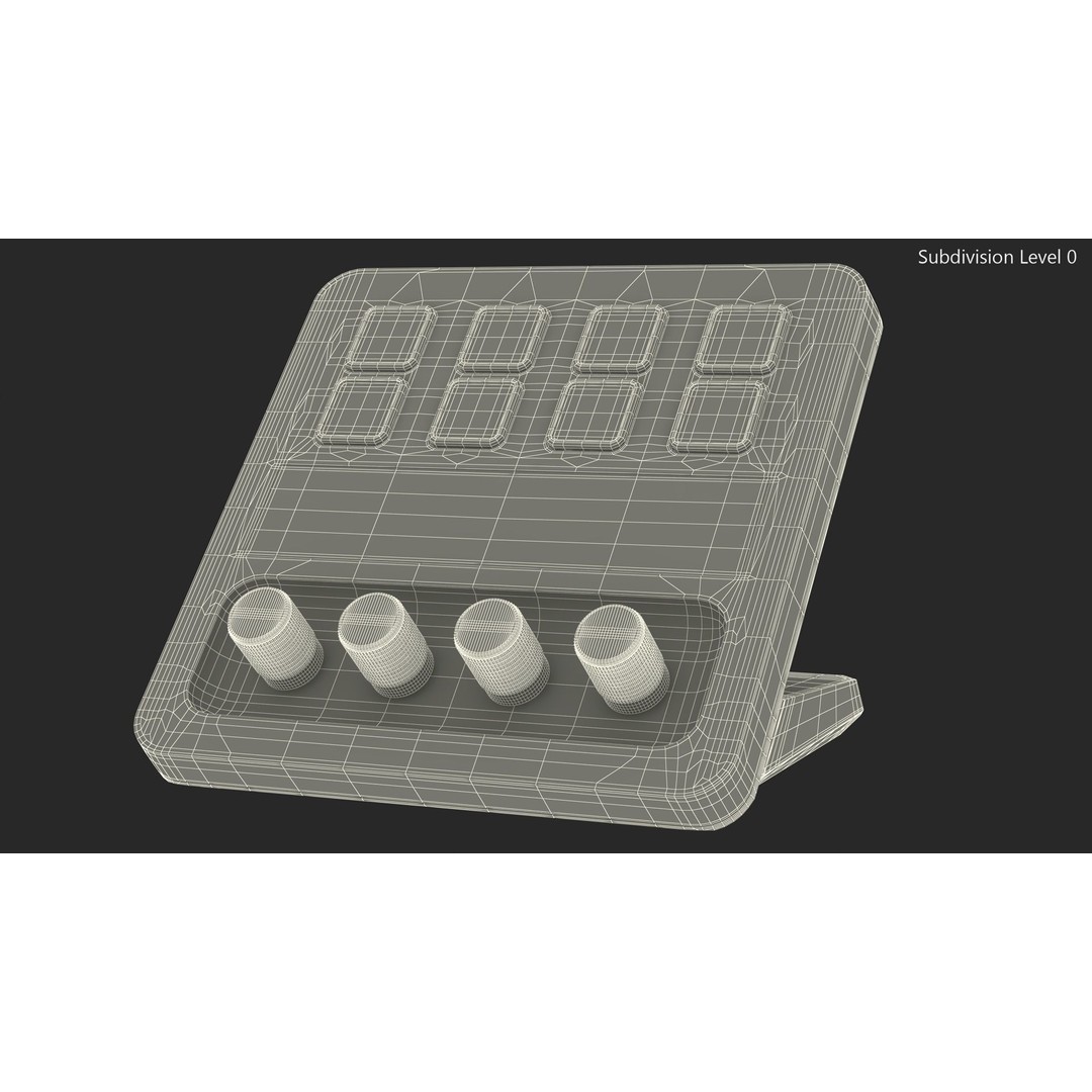 Elgato Stream Deck Custom Skin 3D Model – PBR Textured Game Asset, FBX - View 12