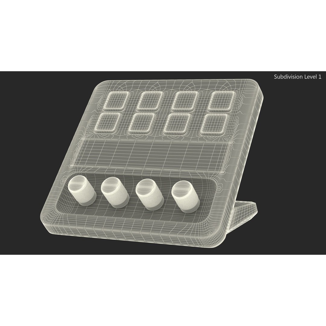 Elgato Stream Deck Custom Skin 3D Model – PBR Textured Game Asset, FBX - View 13