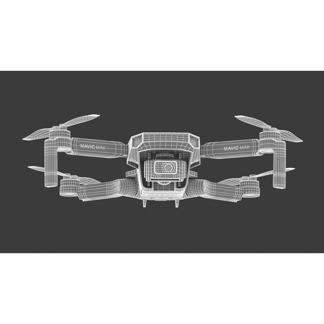 DJI Mavic Mini 3D Model – High Poly Game-Ready Drone, FBX, OBJ