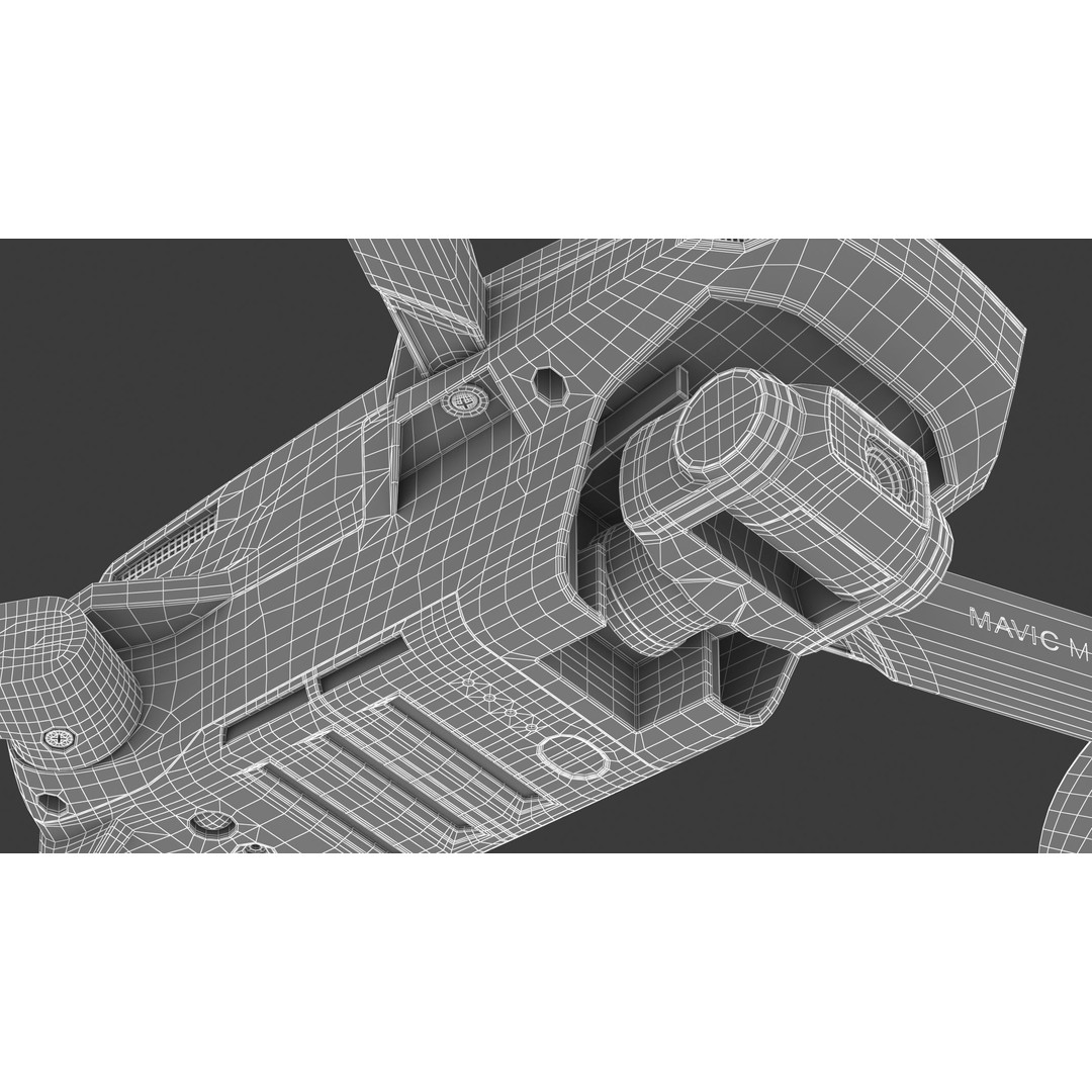 DJI Mavic Mini 3D Model – High Poly Game-Ready Drone, FBX, OBJ - View 17