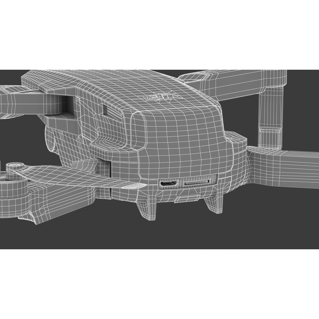 DJI Mavic Mini 3D Model – High Poly Game-Ready Drone, FBX, OBJ - View 18