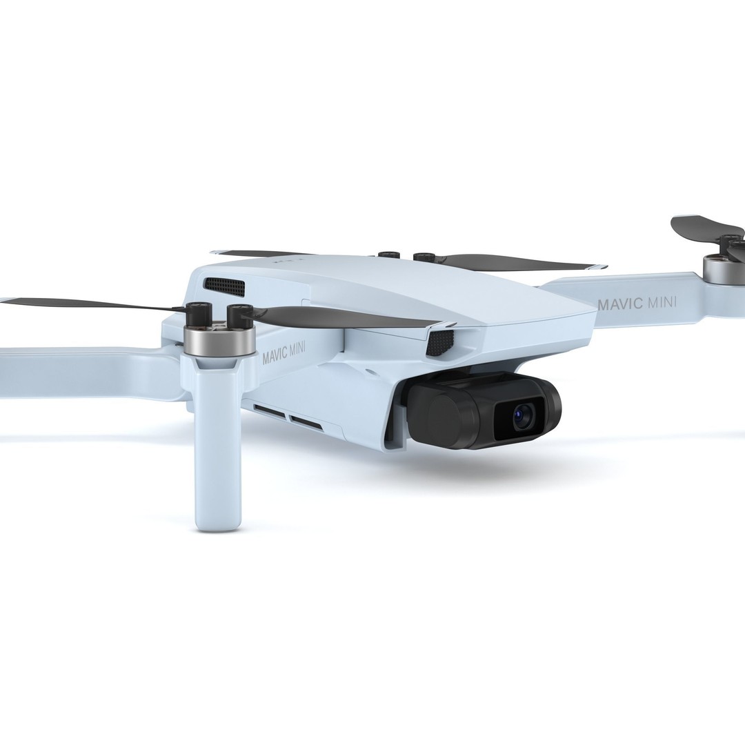 DJI Mavic Mini 3D Model – High Poly Game-Ready Drone, FBX, OBJ - View 7