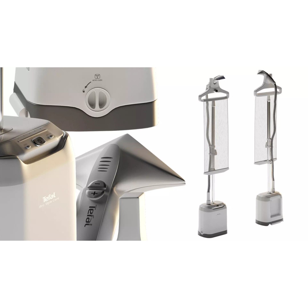 Tefal Pro Style Care Vertical Steamer 3D Model – PBR Game Asset, FBX - View 3