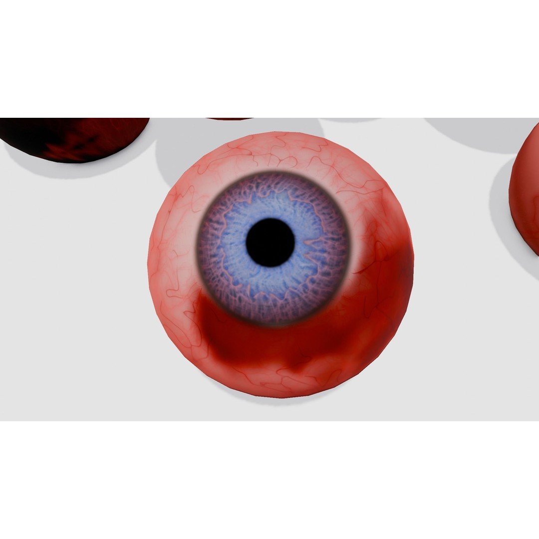 Eyeball Pack 3D Model – Low Poly PBR Asset for VR and AR - View 13