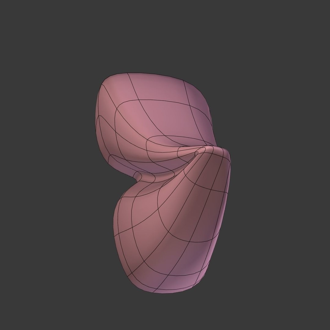 Lips 3D Model – Low Poly Character Asset for Animation, Blender - View 12