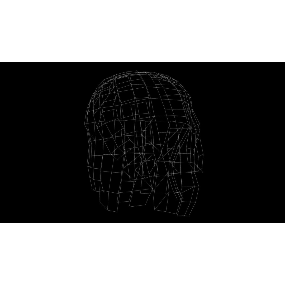 Female Short Messy Hair 3D Model – Low Poly Game Asset, FBX - View 12