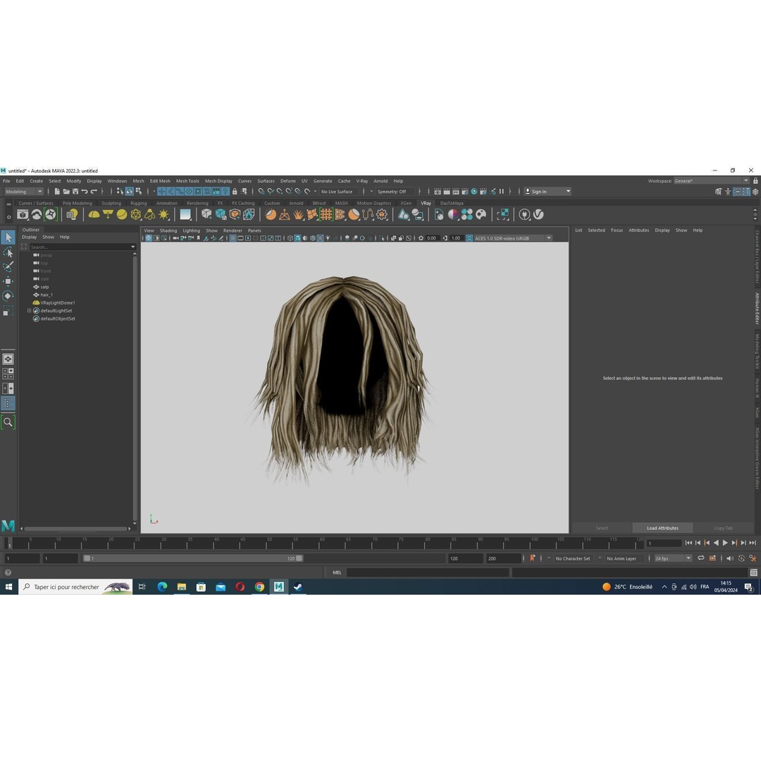 Female Short Messy Hair 3D Model – Low Poly Game Asset, FBX - View 16