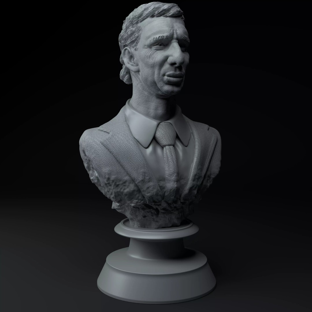Carlos Bilardo 3D Model – Premium Bust Sculpture for Printing