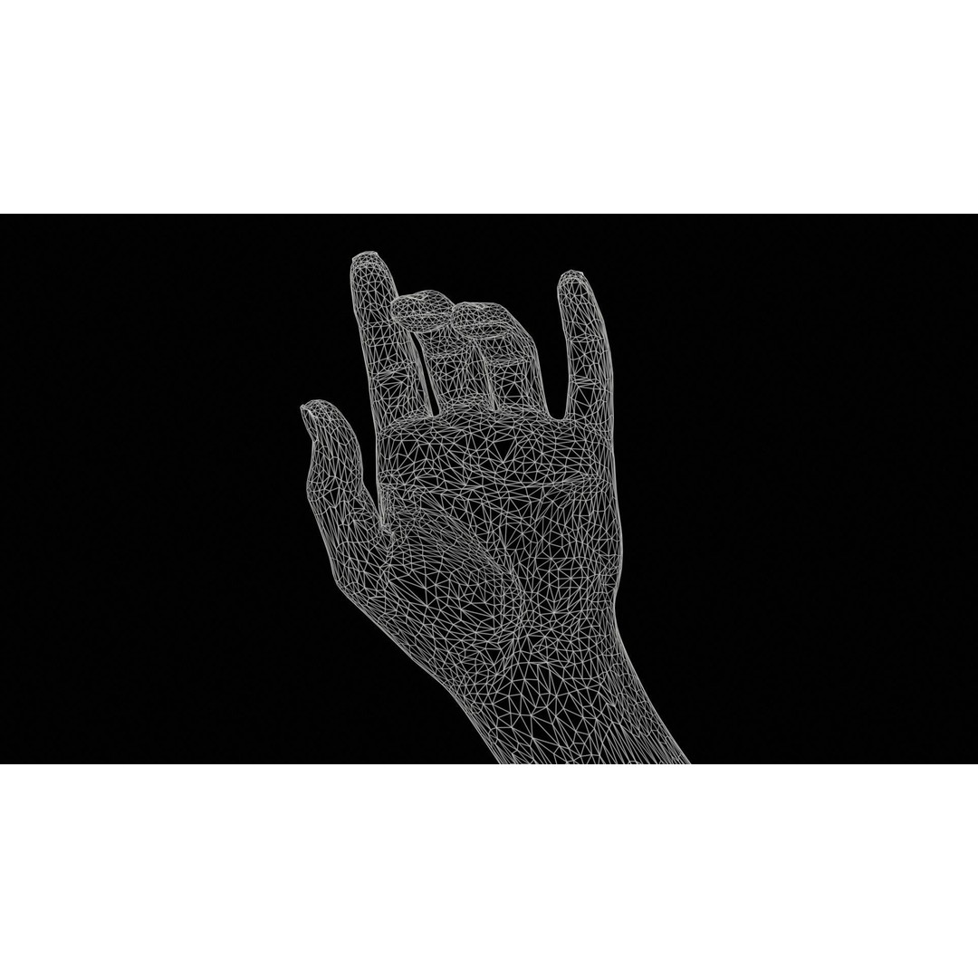 Male Hand 3D Model – Low Poly Photogrammetry Asset, FBX, Blender - View 13