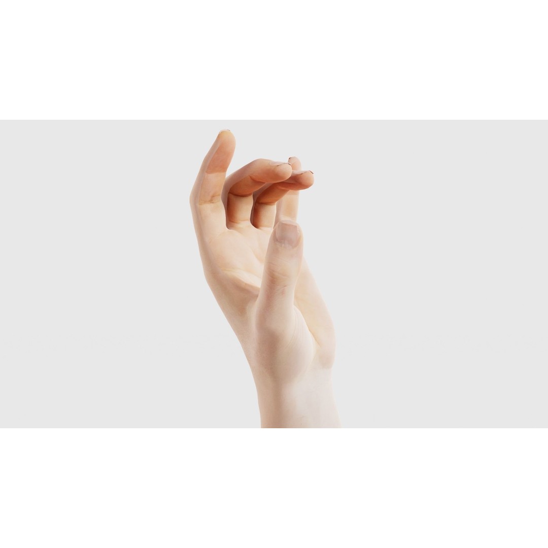 Male Hand 3D Model – Low Poly Photogrammetry Asset, FBX, Blender - View 19
