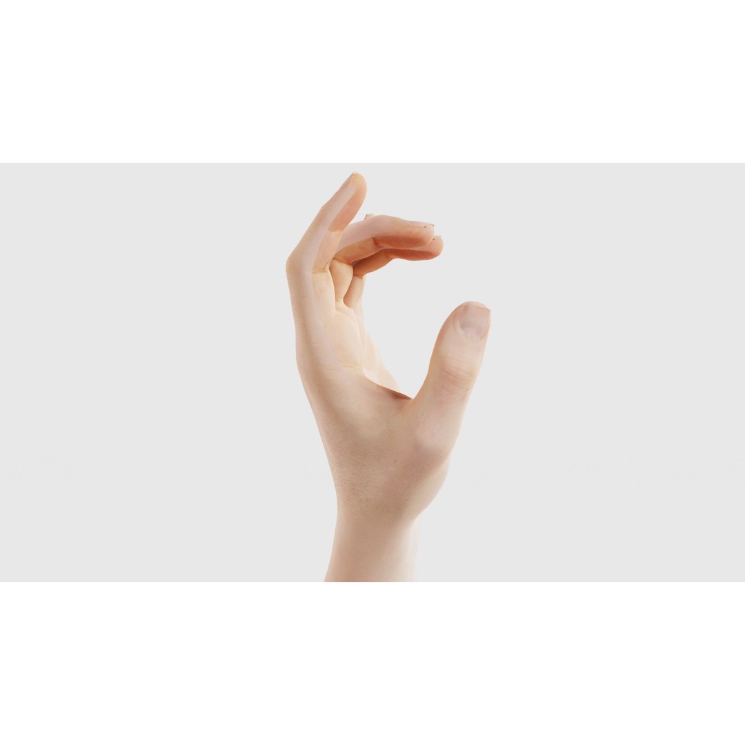 Male Hand 3D Model – Low Poly Photogrammetry Asset, FBX, Blender - View 20