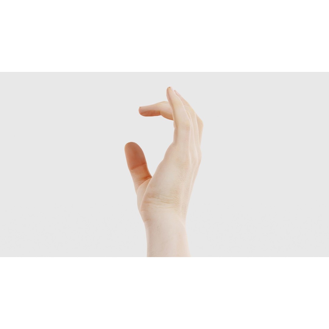 Male Hand 3D Model – Low Poly Photogrammetry Asset, FBX, Blender - View 26