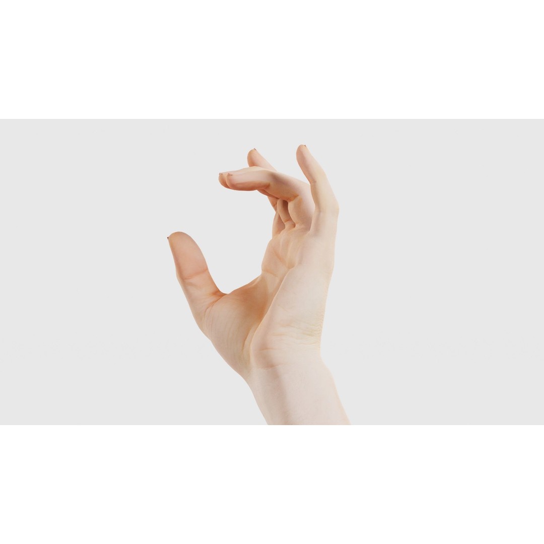 Male Hand 3D Model – Low Poly Photogrammetry Asset, FBX, Blender - View 27